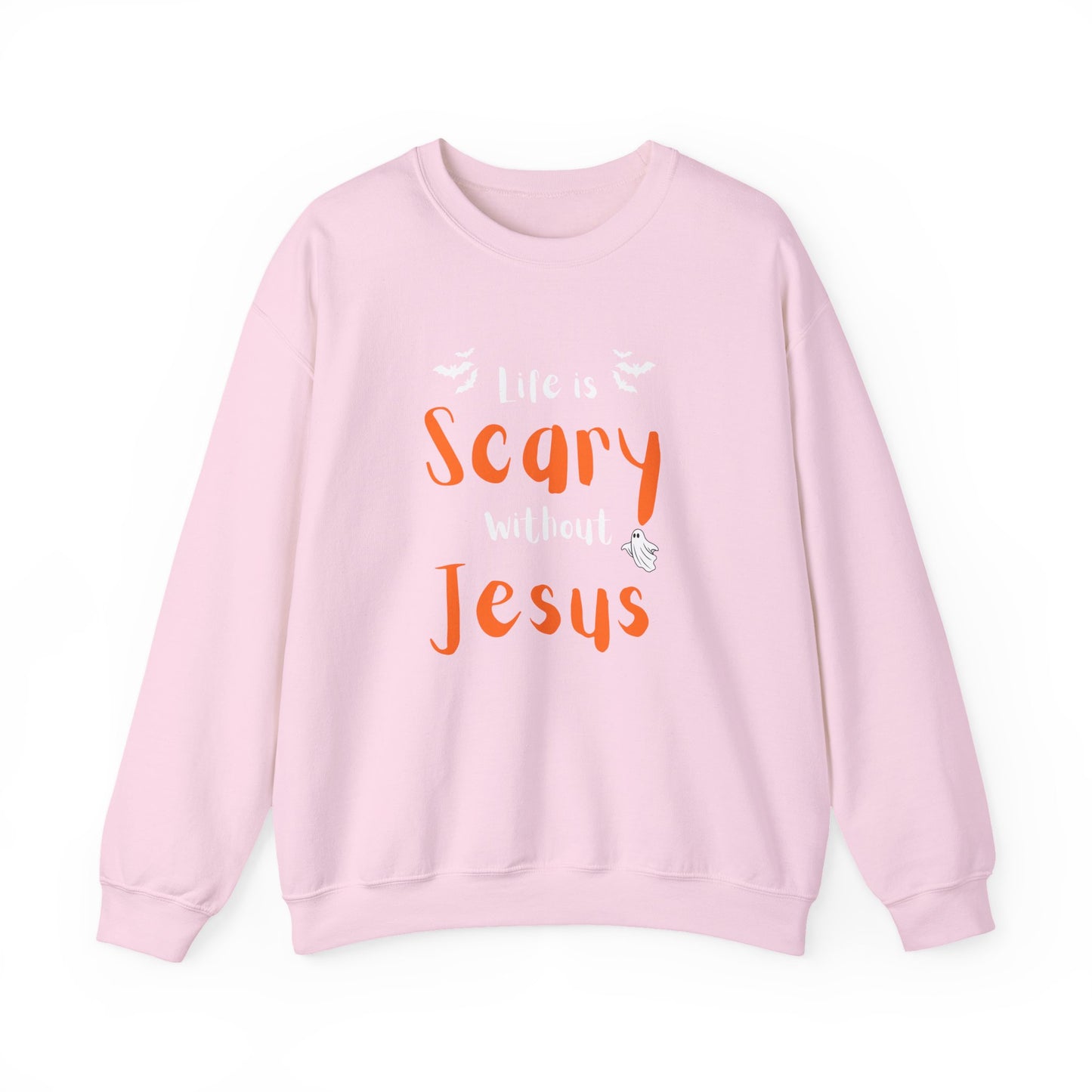 Scary Jesus Sweatshirt - Cozy Unisex Crewneck for Halloween, Faith, Religious Gifts, Church Events, Everyday Wear