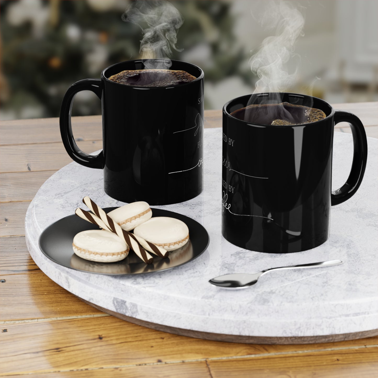 Saved by Jesus Fueled by Coffee Mug | Inspirational Coffee Cup