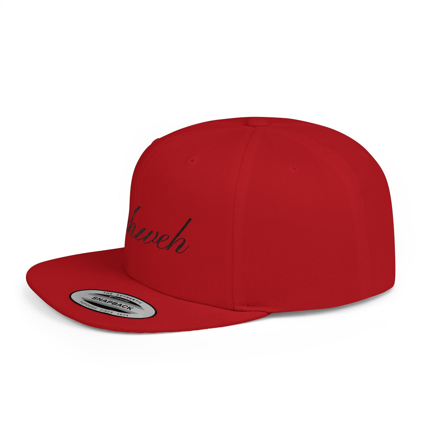 Yahweh Flat Bill Snapback Hat, Trendy Streetwear Cap - Unisex