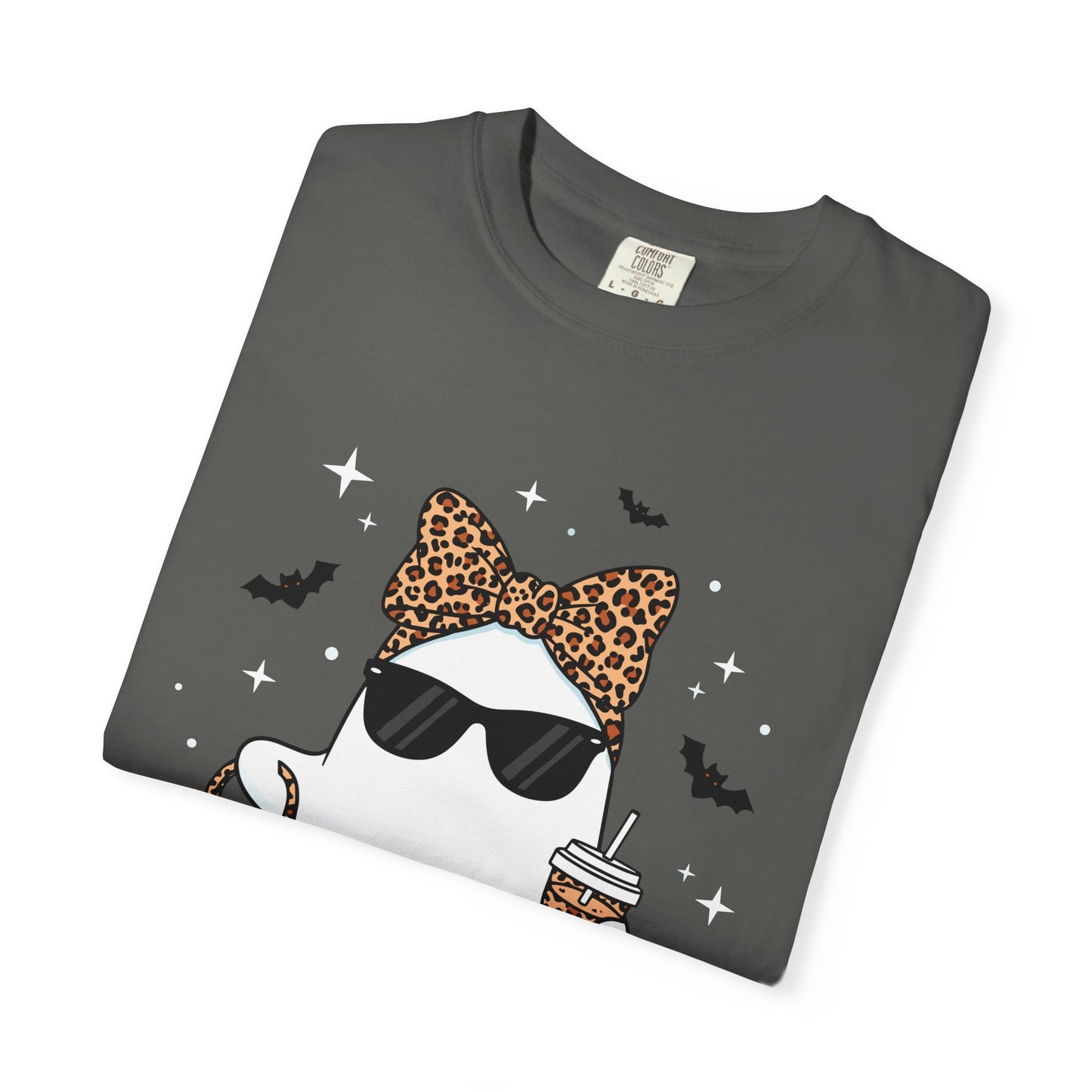 Stylish Fancy Ghost T-Shirt, Funny Tee, Cute Halloween Apparel, Unisex Casual Top, Gift for Cat Lovers, Sunday Funday Shirt