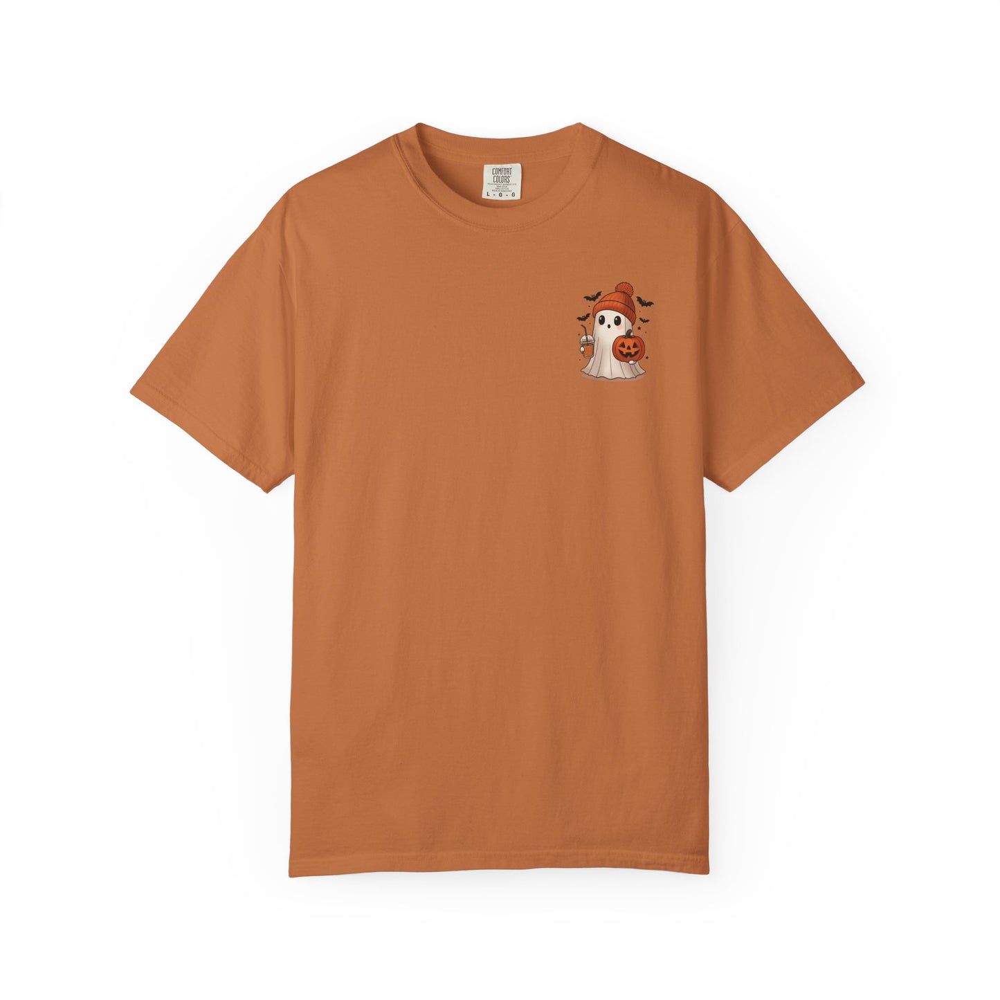 Halloween Holy Ghost T-Shirt, Unisex Garment-Dyed Tee for Halloween, Spooky Season Apparel, Ghost Lover, Cute Halloween Shirt