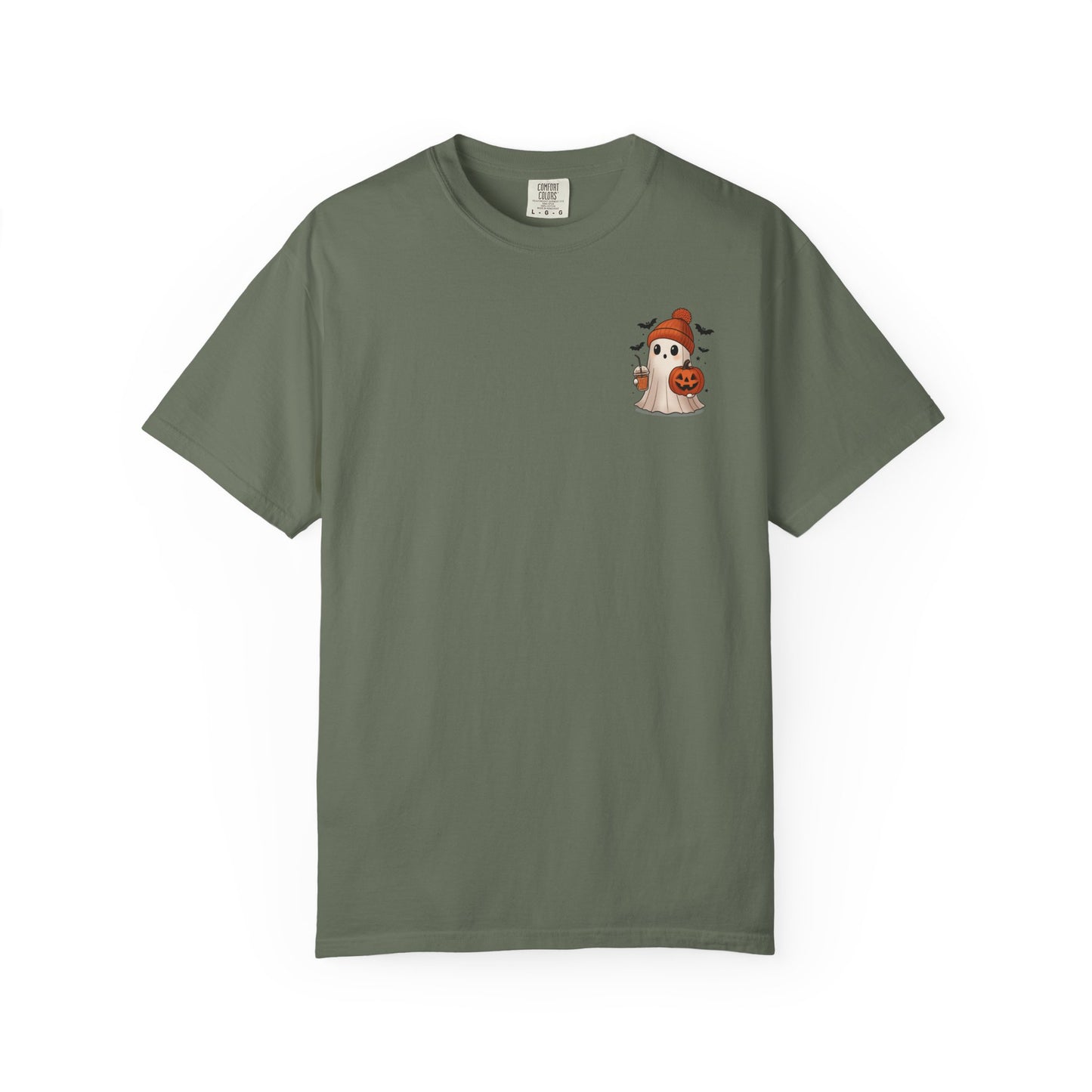 Halloween Holy Ghost T-Shirt, Unisex Garment-Dyed Tee for Halloween, Spooky Season Apparel, Ghost Lover, Cute Halloween Shirt