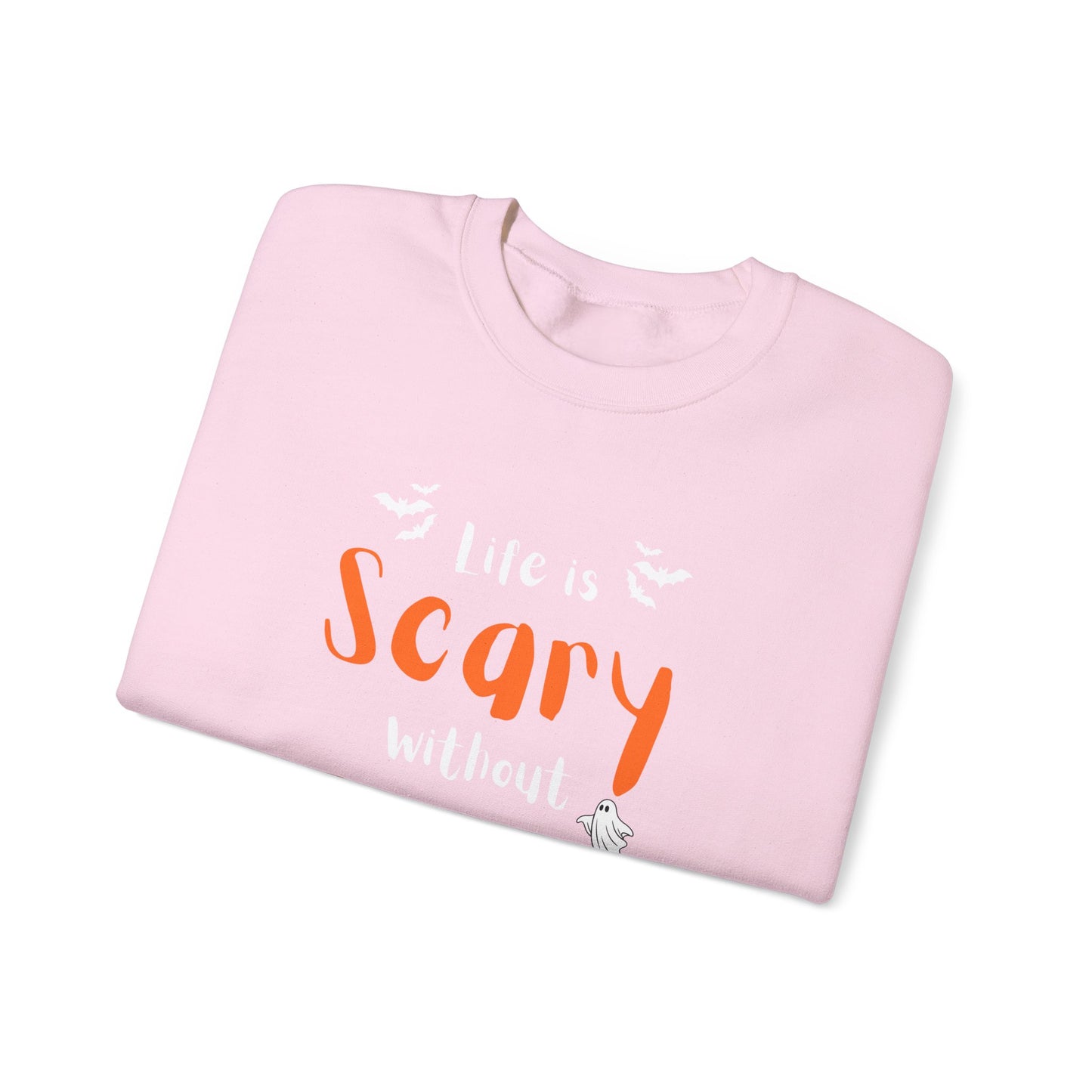 Scary Jesus Sweatshirt - Cozy Unisex Crewneck for Halloween, Faith, Religious Gifts, Church Events, Everyday Wear