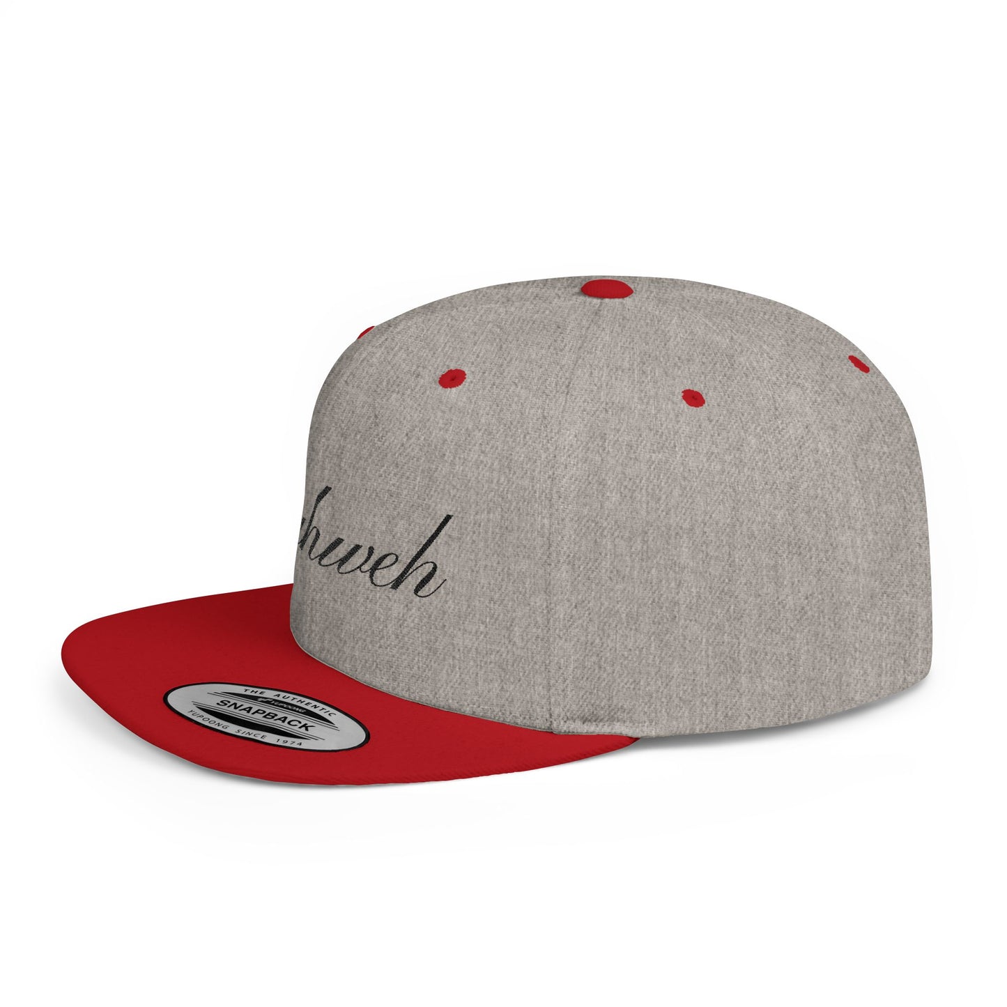 Yahweh Flat Bill Snapback Hat, Trendy Streetwear Cap - Unisex