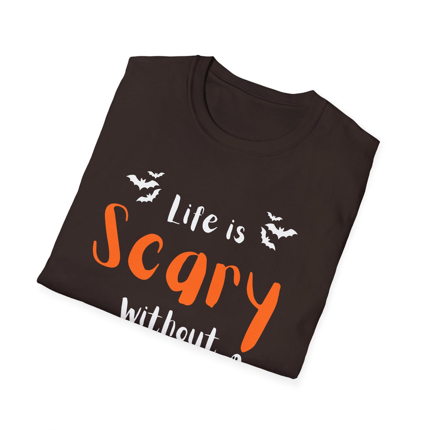 Halloween Faith T-Shirt, Life is Scary without Jesus Tee, Christian Halloween Shirt, Unisex Casual Tee, Fall Faith Apparel, Spooky [...]