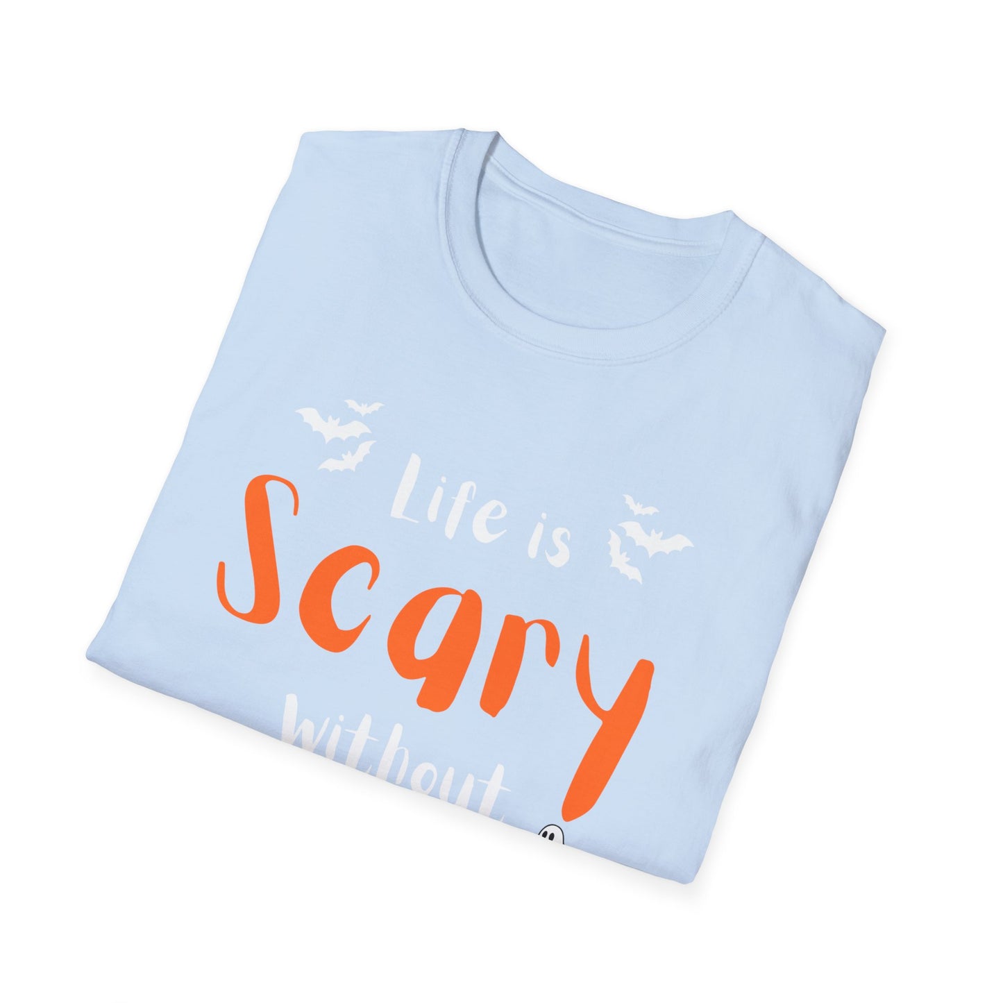 Halloween Faith T-Shirt, Life is Scary without Jesus Tee, Christian Halloween Shirt, Unisex Casual Tee, Fall Faith Apparel, Spooky [...]