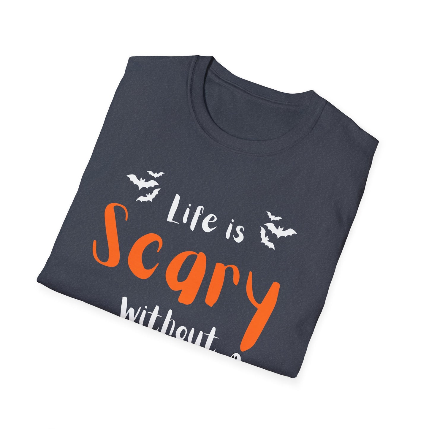 Halloween Faith T-Shirt, Life is Scary without Jesus Tee, Christian Halloween Shirt, Unisex Casual Tee, Fall Faith Apparel, Spooky [...]