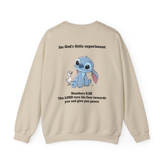 Unisex Stitch Heavy Blend Crewneck Sweatshirt with Inspirational Quotes and Scripture