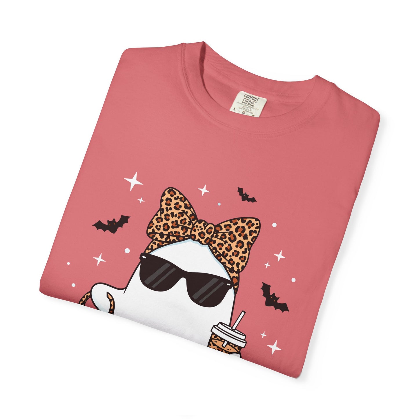 Stylish Fancy Ghost T-Shirt, Funny Tee, Cute Halloween Apparel, Unisex Casual Top, Gift for Cat Lovers, Sunday Funday Shirt