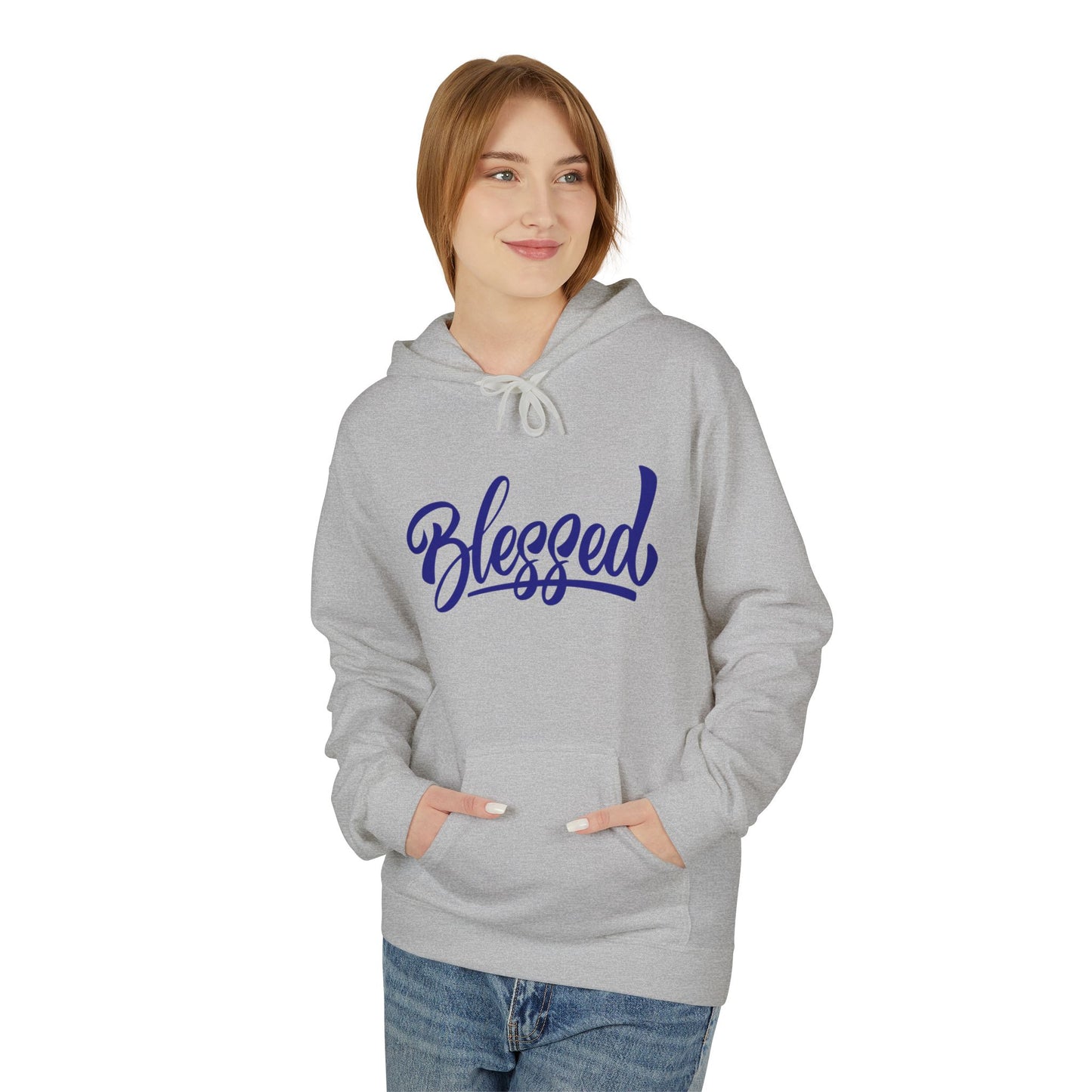 Blessed - Soft style Fleece Hoodie - Simple Minimalistic Design - 3 Colors