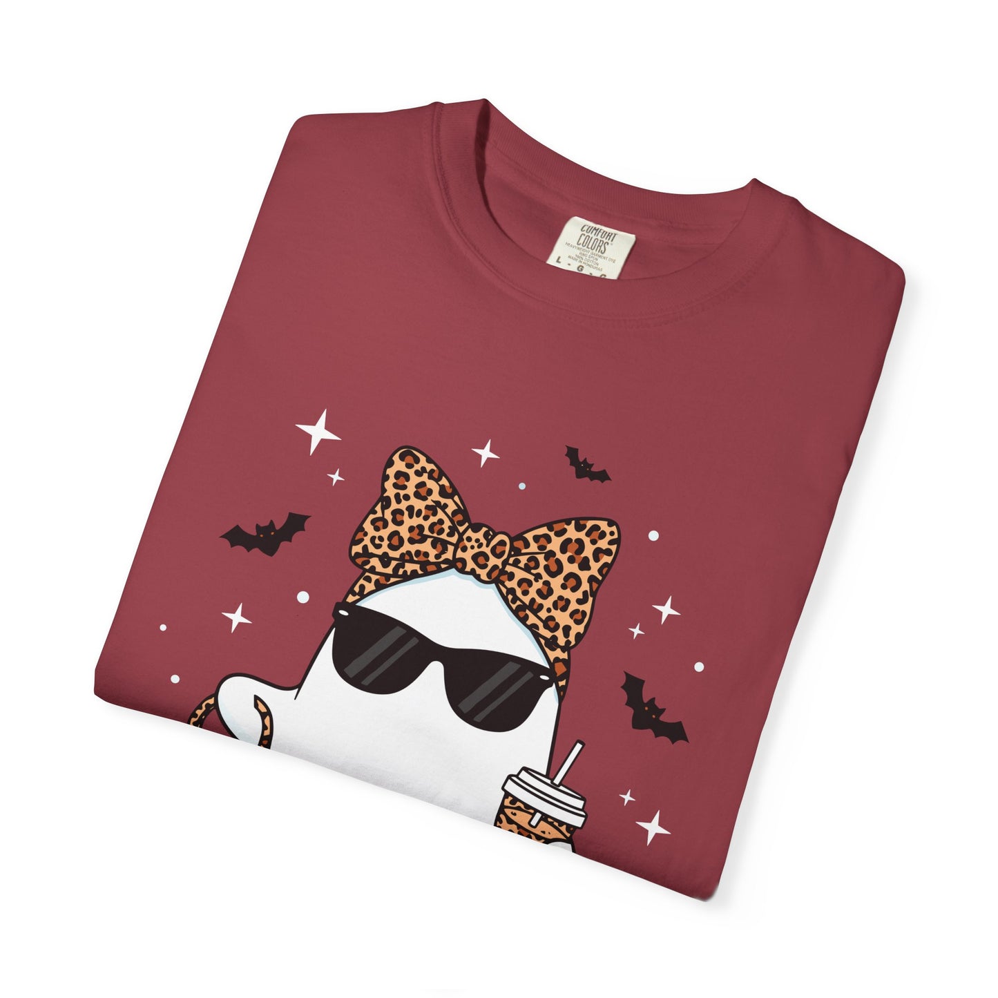 Stylish Fancy Ghost T-Shirt, Funny Tee, Cute Halloween Apparel, Unisex Casual Top, Gift for Cat Lovers, Sunday Funday Shirt