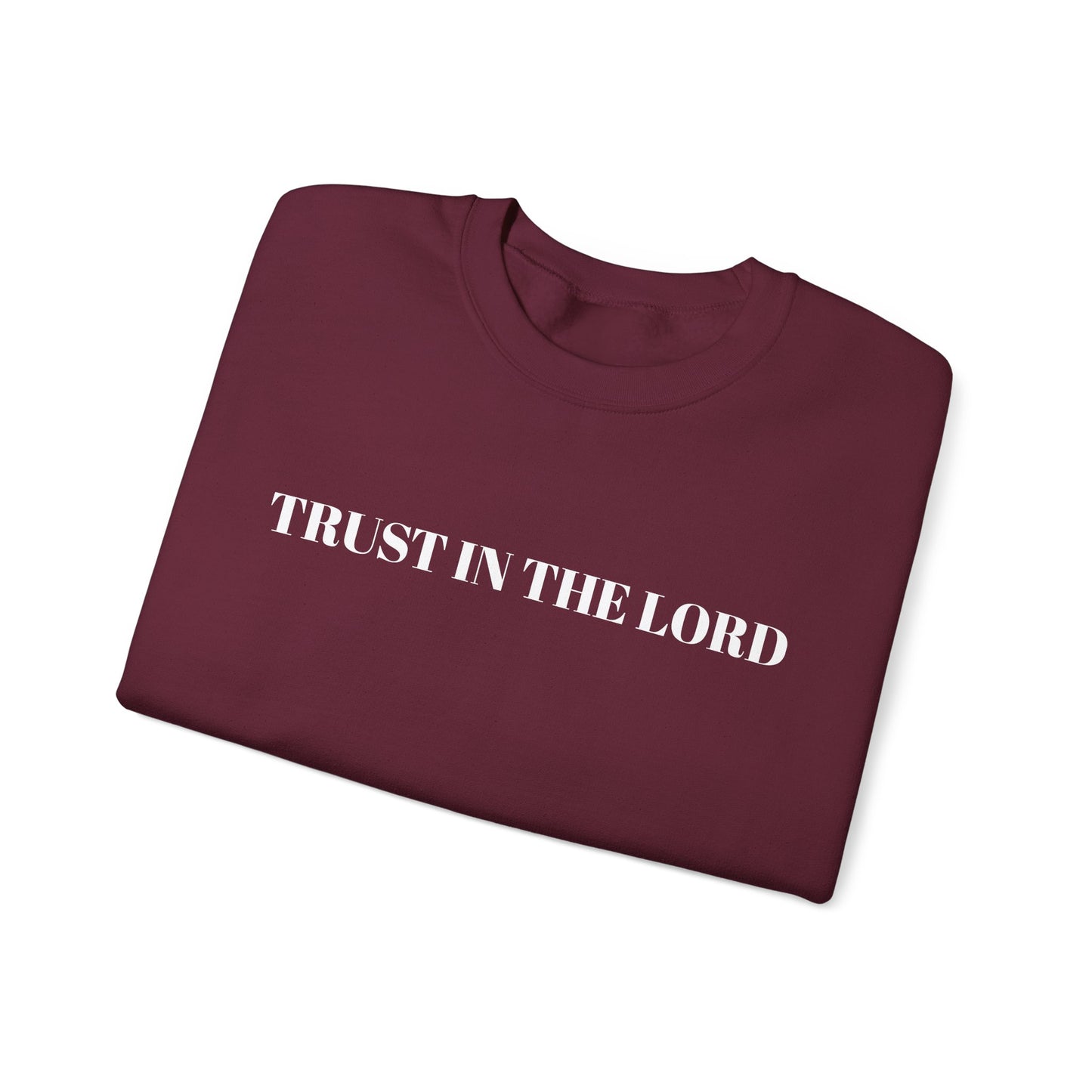 TRUST IN THE LORD - Cozy Crewneck Sweatshirt