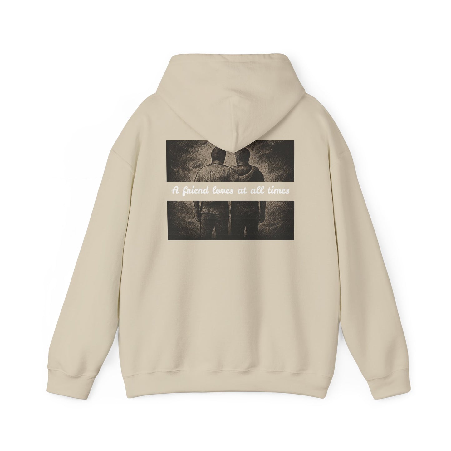 Friend loves at all times - Proverbs 17:17 Hoodie - premium quality