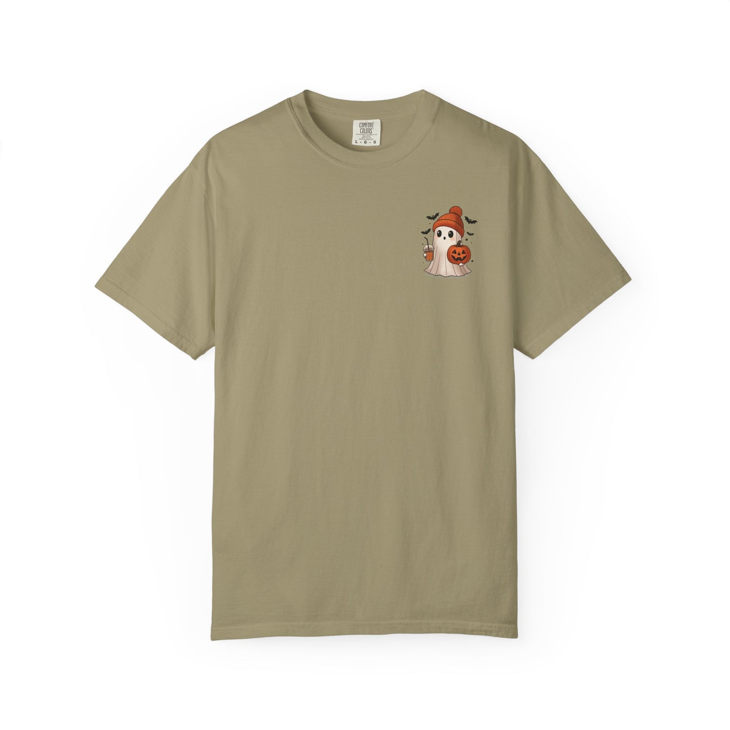 Halloween Holy Ghost T-Shirt, Unisex Garment-Dyed Tee for Halloween, Spooky Season Apparel, Ghost Lover, Cute Halloween Shirt