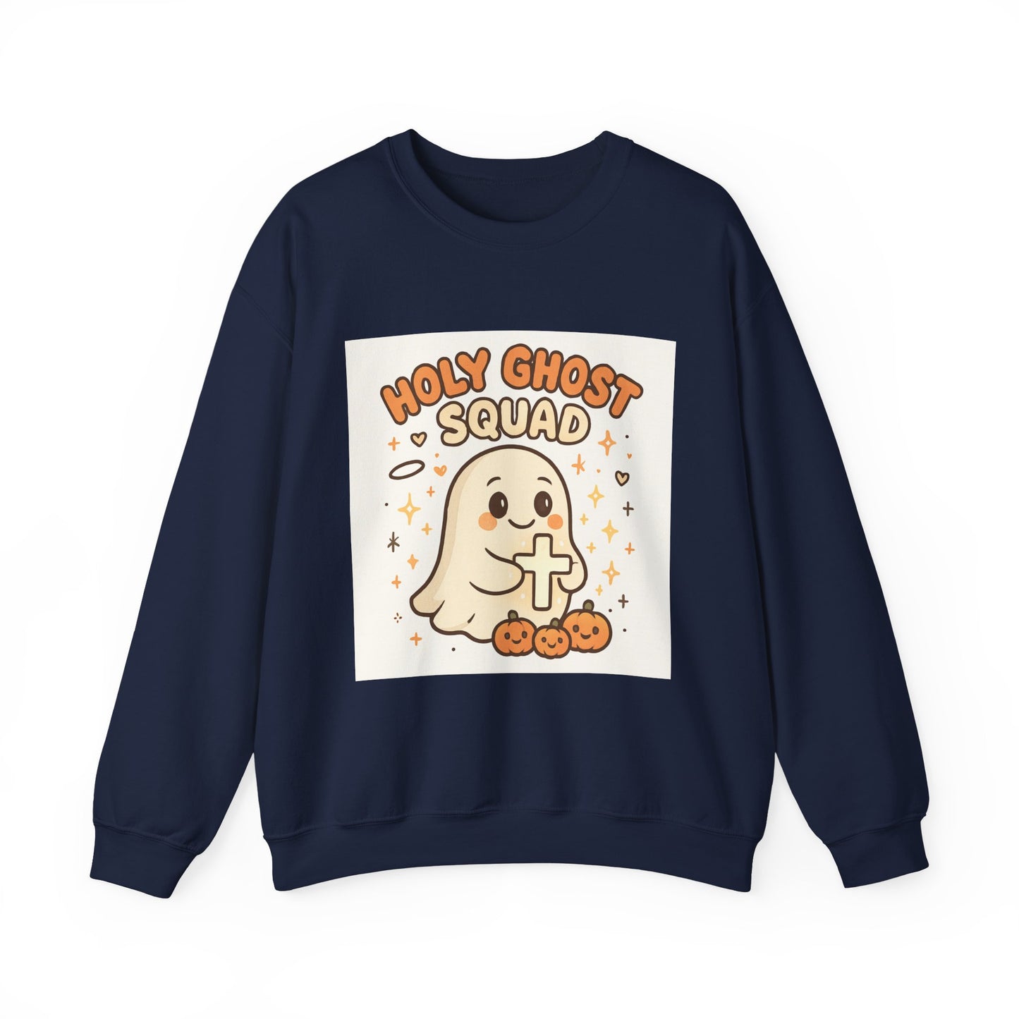 Cute Holy Ghost Unisex Heavy Blend™ Crewneck Sweatshirt