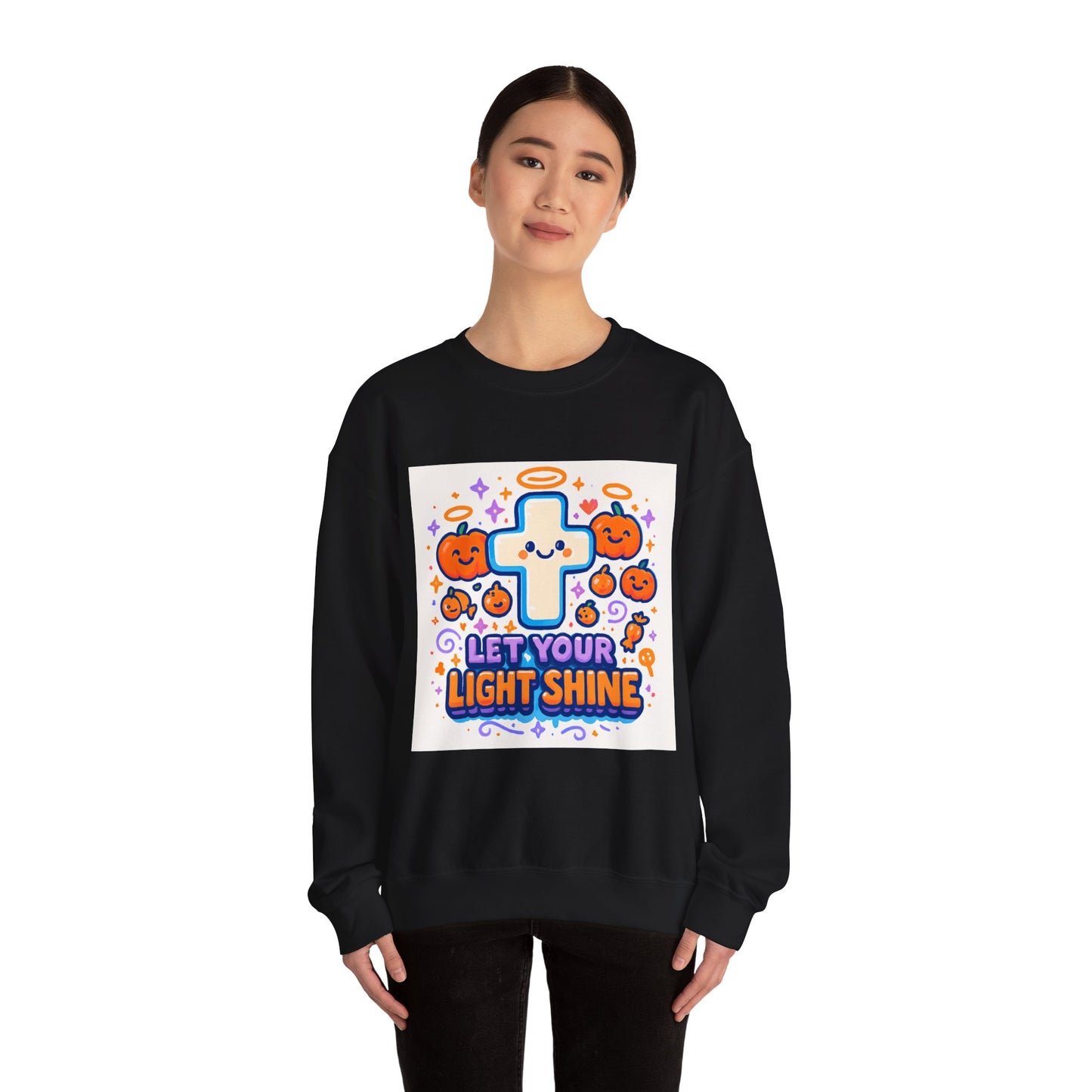 Let Your Light Shine - Fall - Unisex Heavy Blend™ Crewneck Sweatshirt