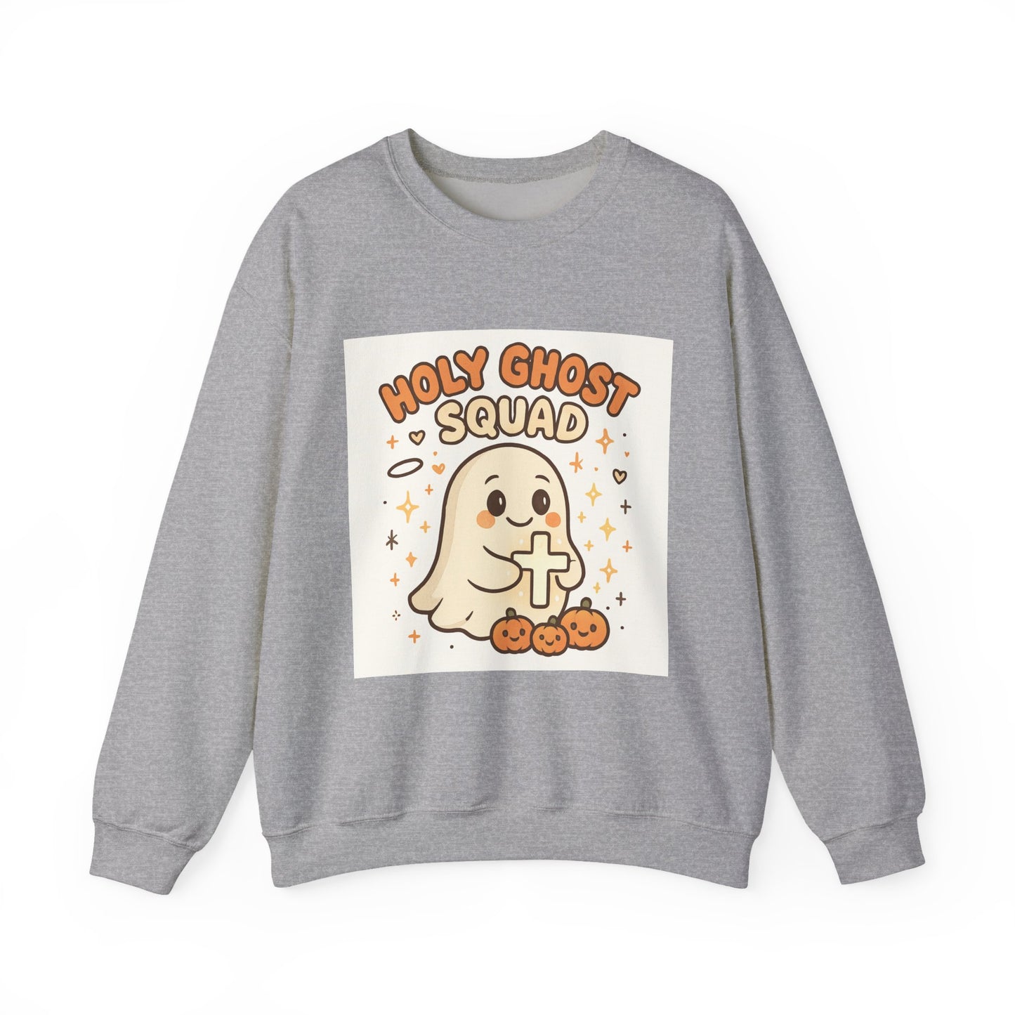 Cute Holy Ghost Unisex Heavy Blend™ Crewneck Sweatshirt