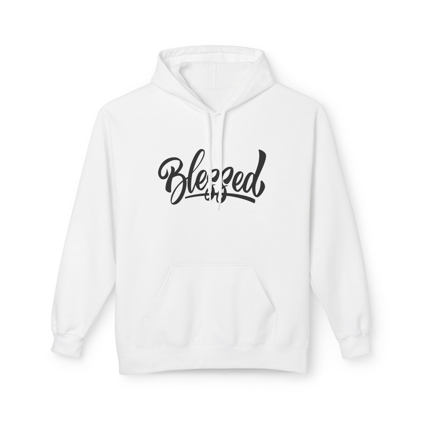 Blessed - Soft style Fleece Hoodie - Simple Minimalistic Design - 3 Colors