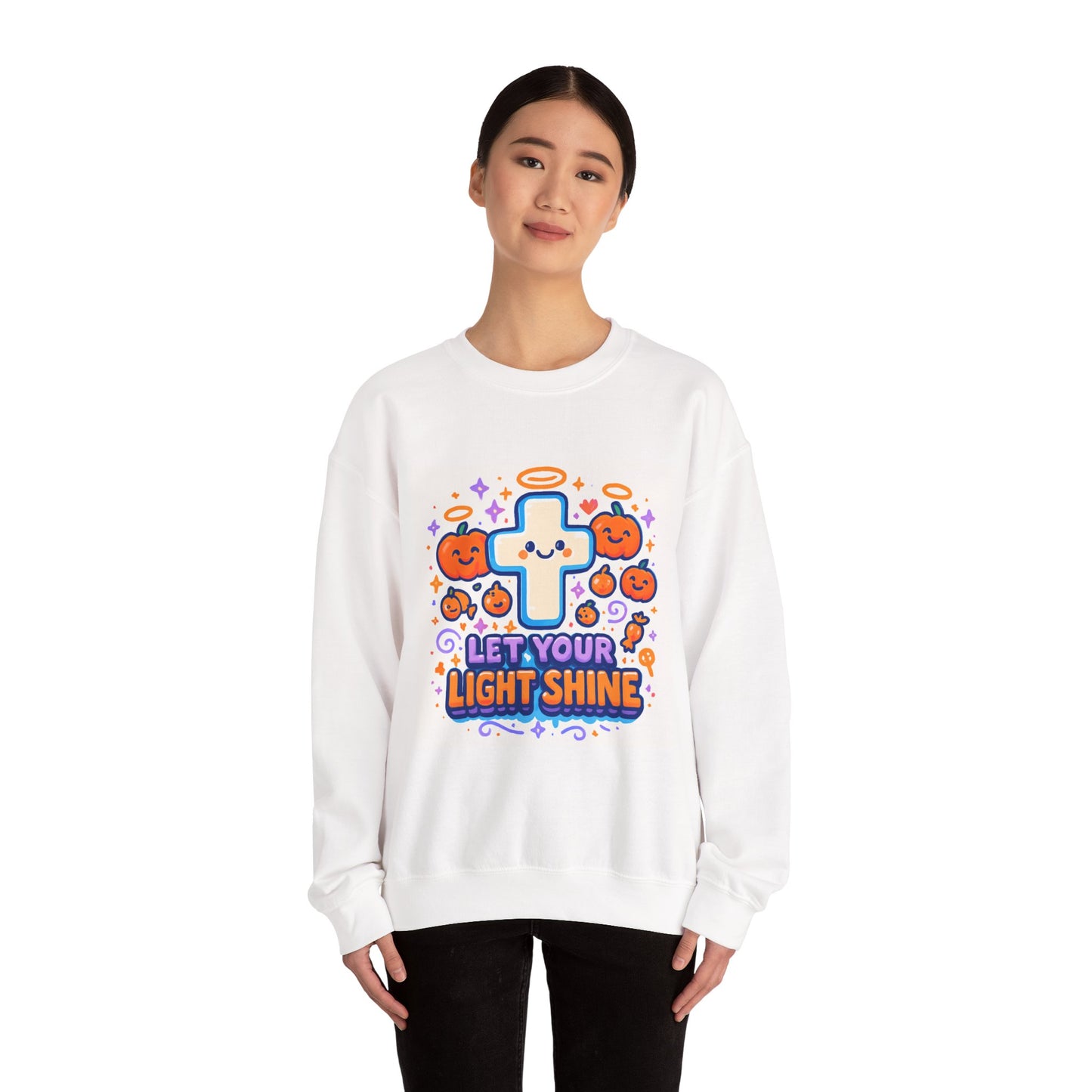 Let Your Light Shine - Fall - Unisex Heavy Blend™ Crewneck Sweatshirt