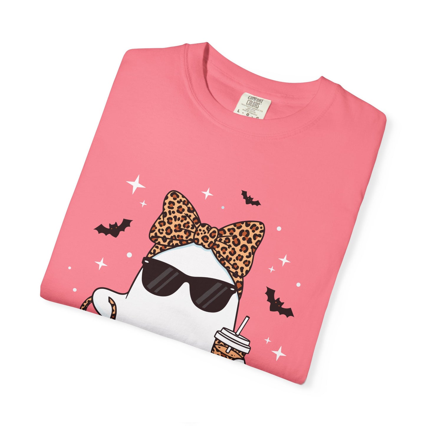 Stylish Fancy Ghost T-Shirt, Funny Tee, Cute Halloween Apparel, Unisex Casual Top, Gift for Cat Lovers, Sunday Funday Shirt