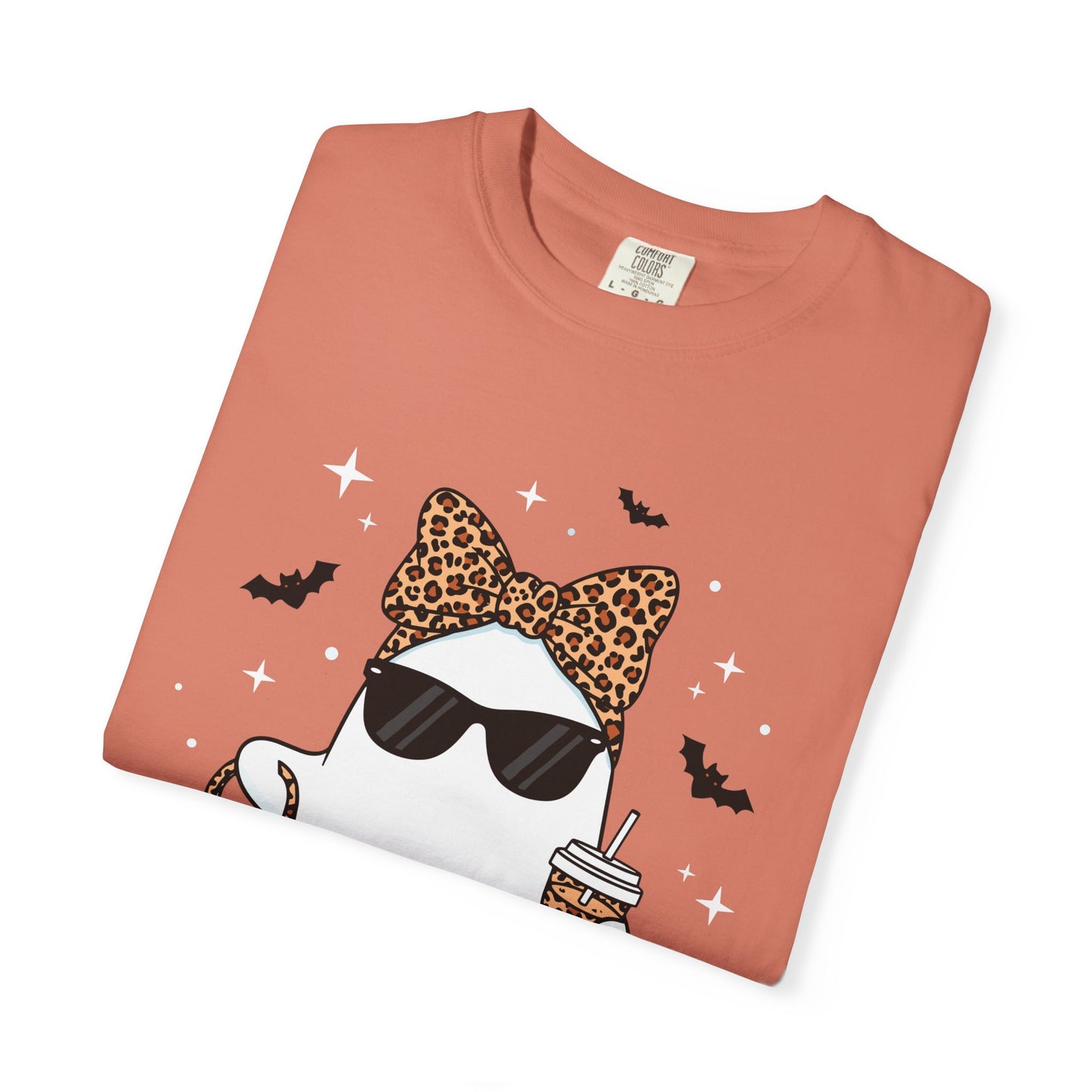 Stylish Fancy Ghost T-Shirt, Funny Tee, Cute Halloween Apparel, Unisex Casual Top, Gift for Cat Lovers, Sunday Funday Shirt