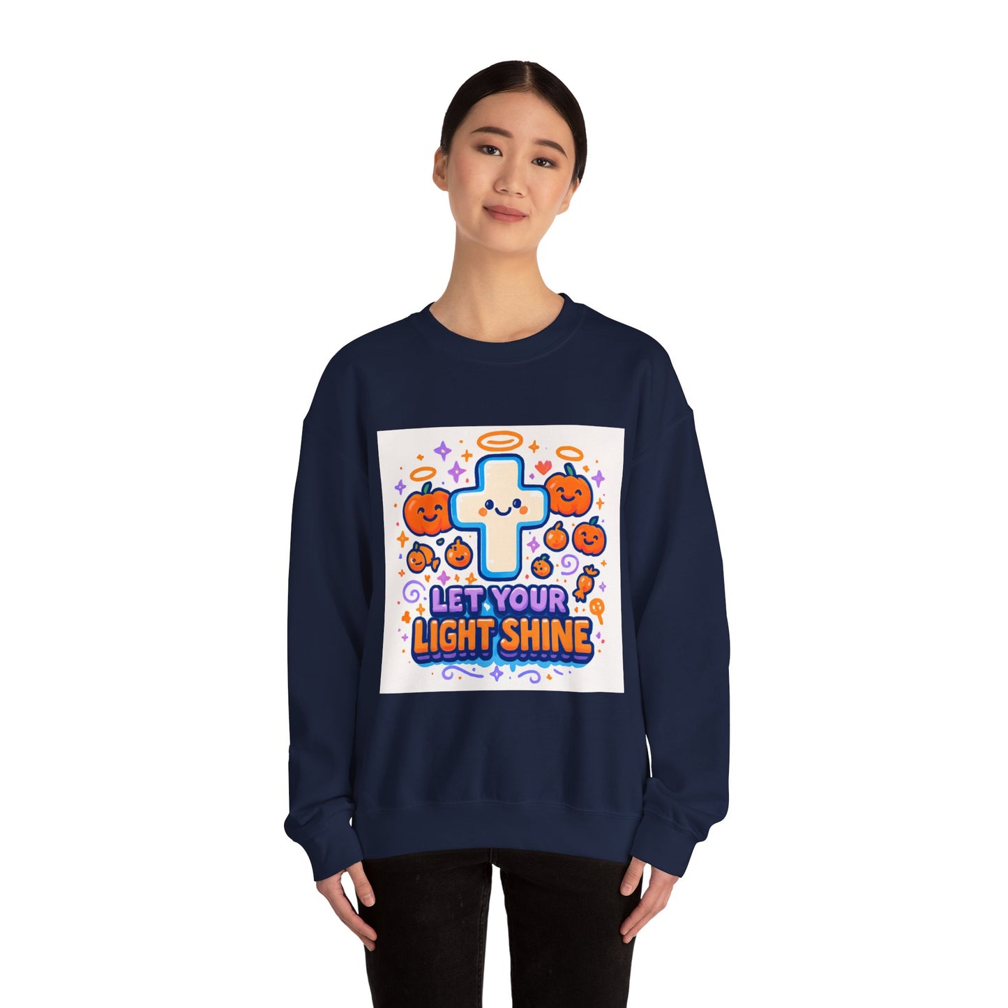 Let Your Light Shine - Fall - Unisex Heavy Blend™ Crewneck Sweatshirt