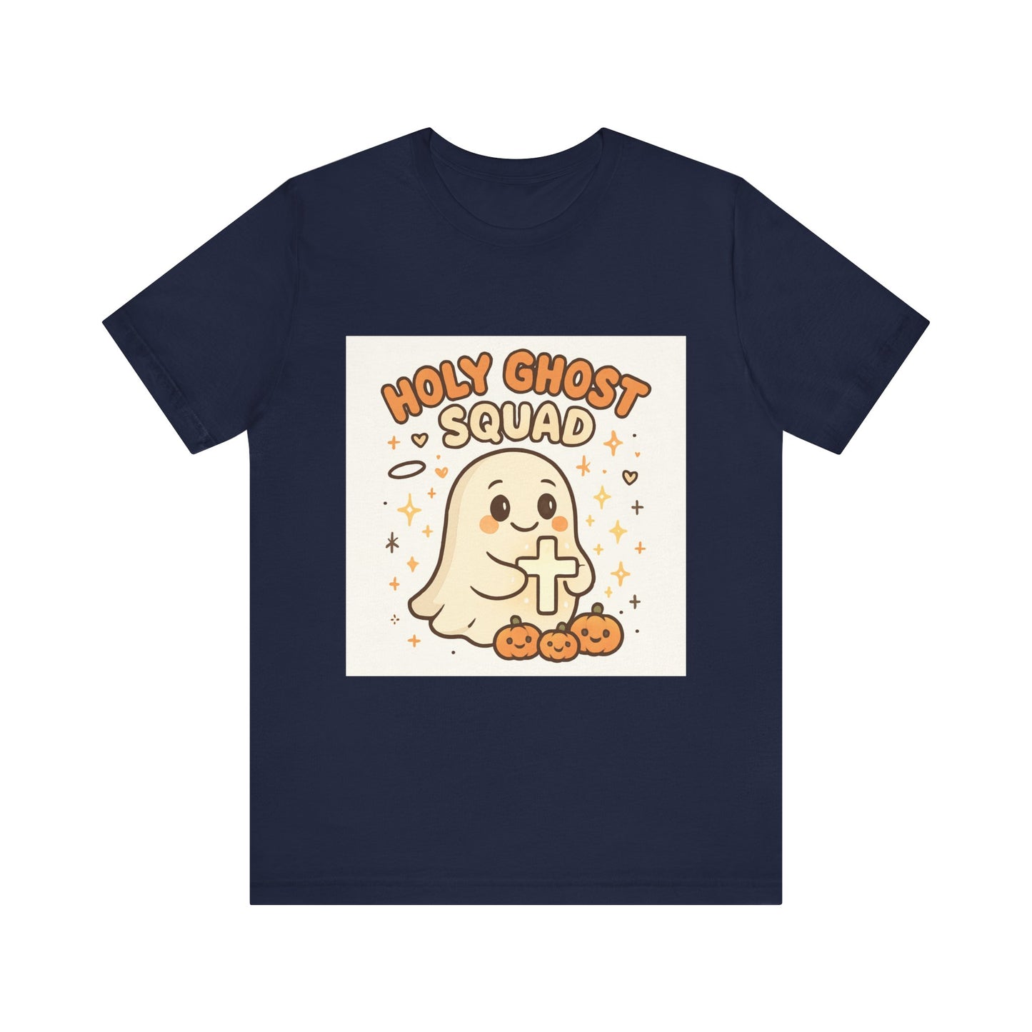 Cute Holy Ghost Unisex Jersey Short Sleeve Tee