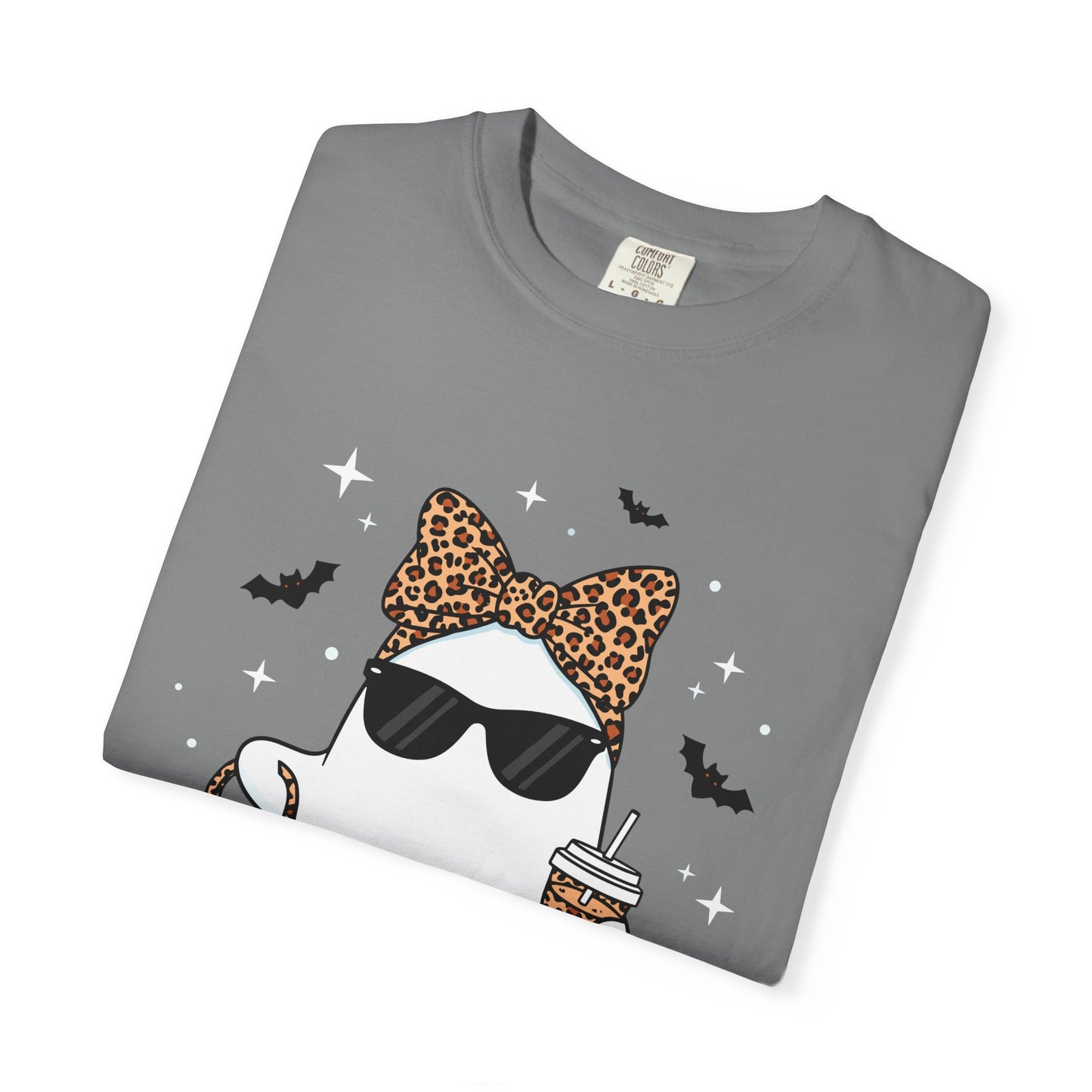 Stylish Fancy Ghost T-Shirt, Funny Tee, Cute Halloween Apparel, Unisex Casual Top, Gift for Cat Lovers, Sunday Funday Shirt