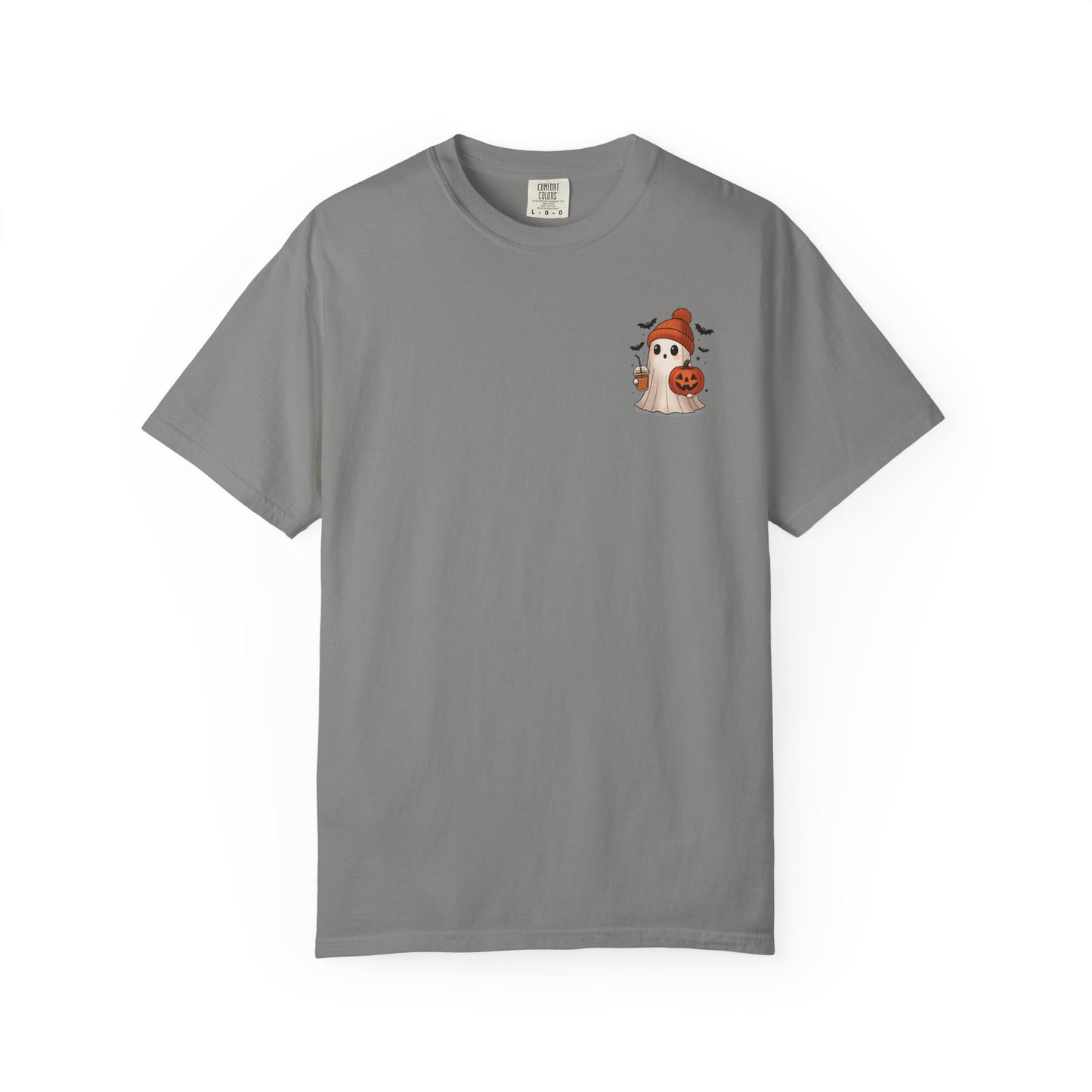 Halloween Holy Ghost T-Shirt, Unisex Garment-Dyed Tee for Halloween, Spooky Season Apparel, Ghost Lover, Cute Halloween Shirt