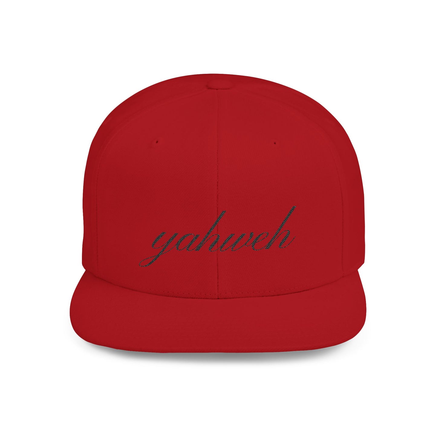 Yahweh Flat Bill Snapback Hat, Trendy Streetwear Cap - Unisex