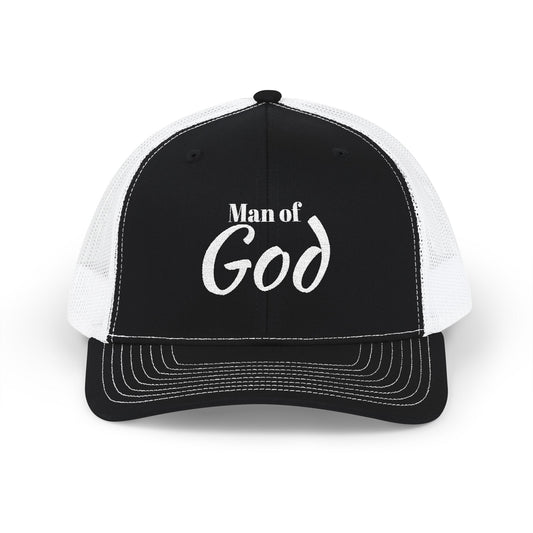 Stylish Man of God Snapback Trucker Cap – Faith Hat, Religious Gift, Casual Wear, Summer Accessory
