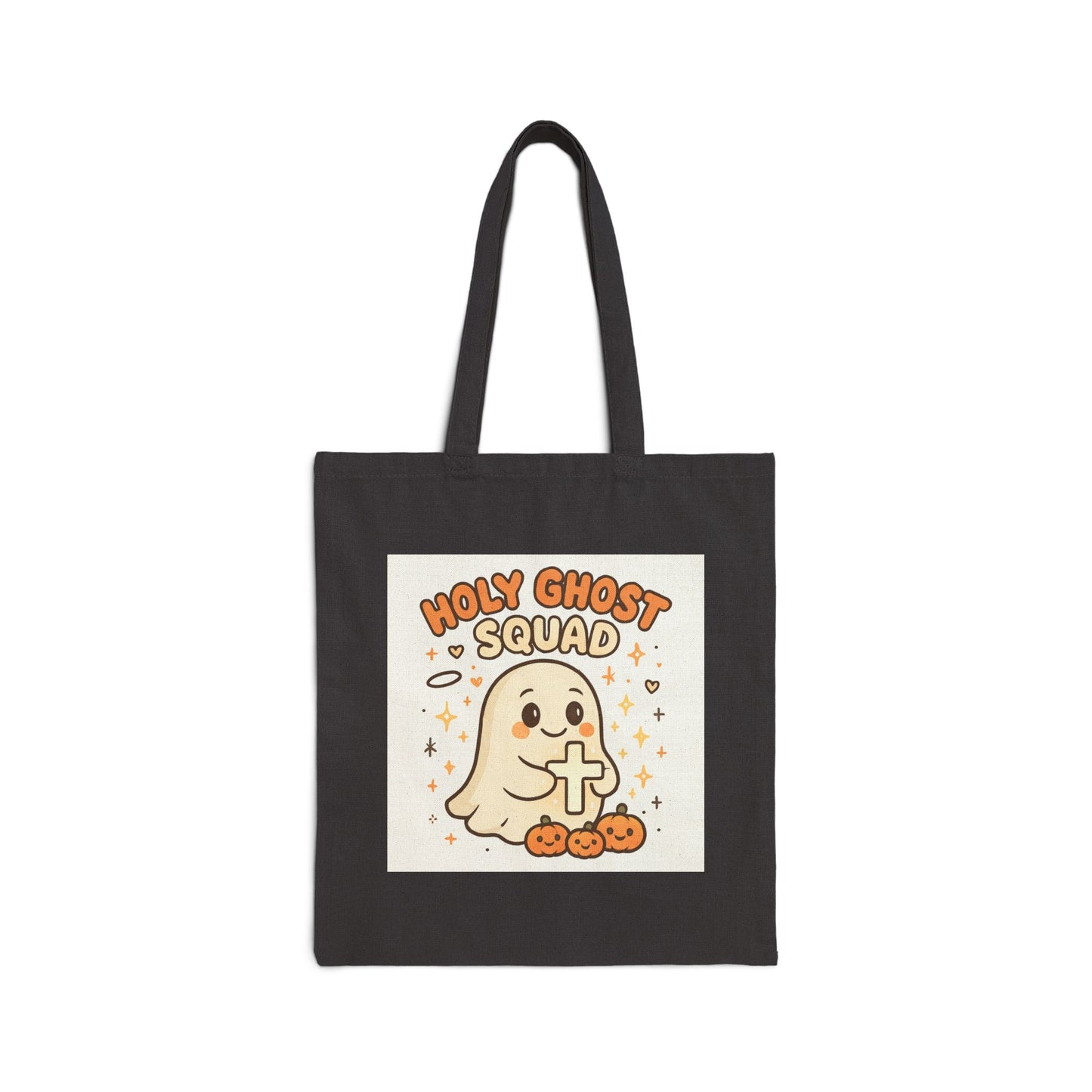 Cute Holy Ghost Cotton Canvas Tote Bag