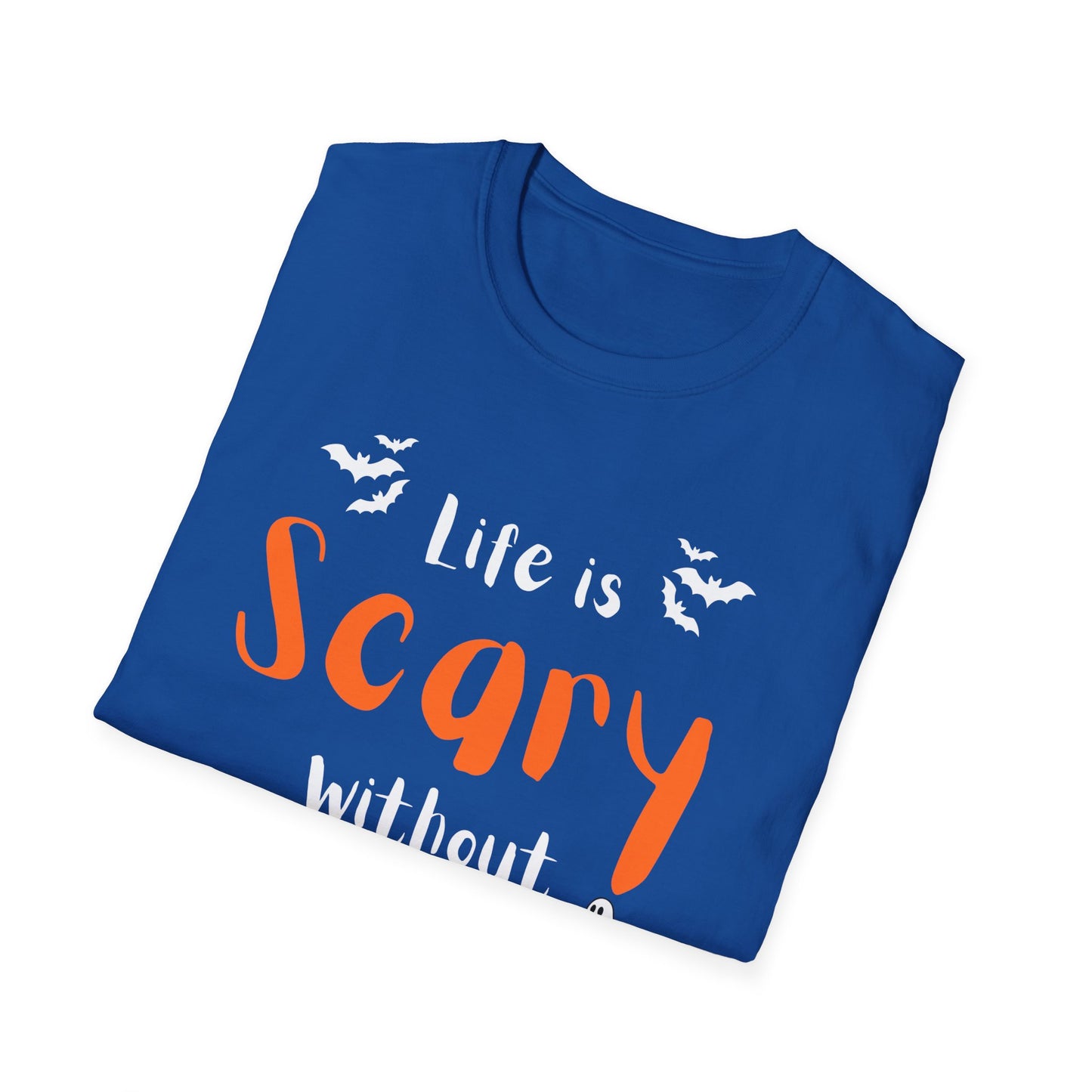 Halloween Faith T-Shirt, Life is Scary without Jesus Tee, Christian Halloween Shirt, Unisex Casual Tee, Fall Faith Apparel, Spooky [...]