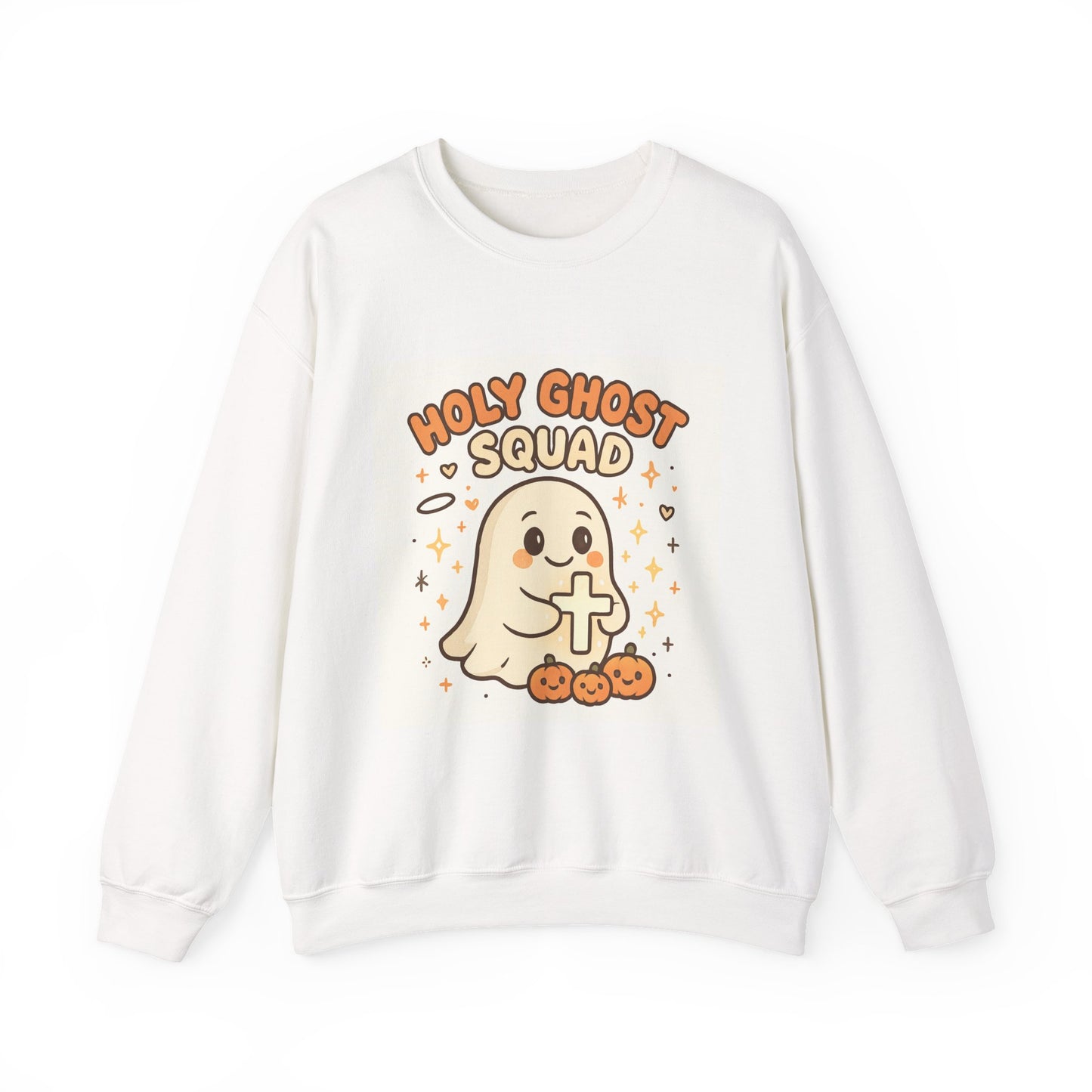 Cute Holy Ghost Unisex Heavy Blend™ Crewneck Sweatshirt