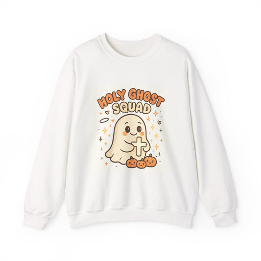 Cute Holy Ghost Unisex Heavy Blend™ Crewneck Sweatshirt
