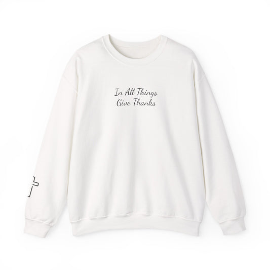 Give Thanks - Unisex Heavy Blend™ Crewneck Sweatshirt