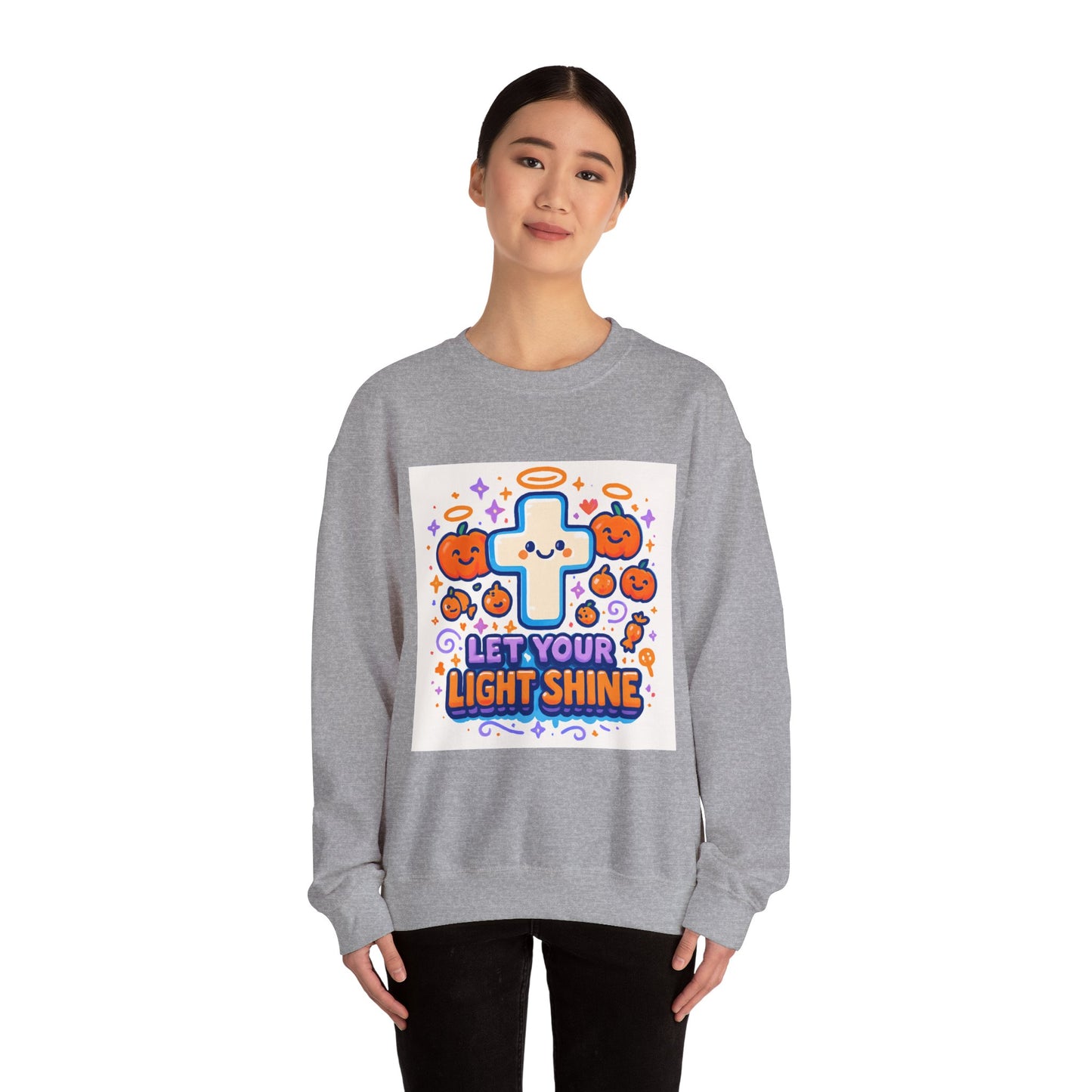 Let Your Light Shine - Fall - Unisex Heavy Blend™ Crewneck Sweatshirt