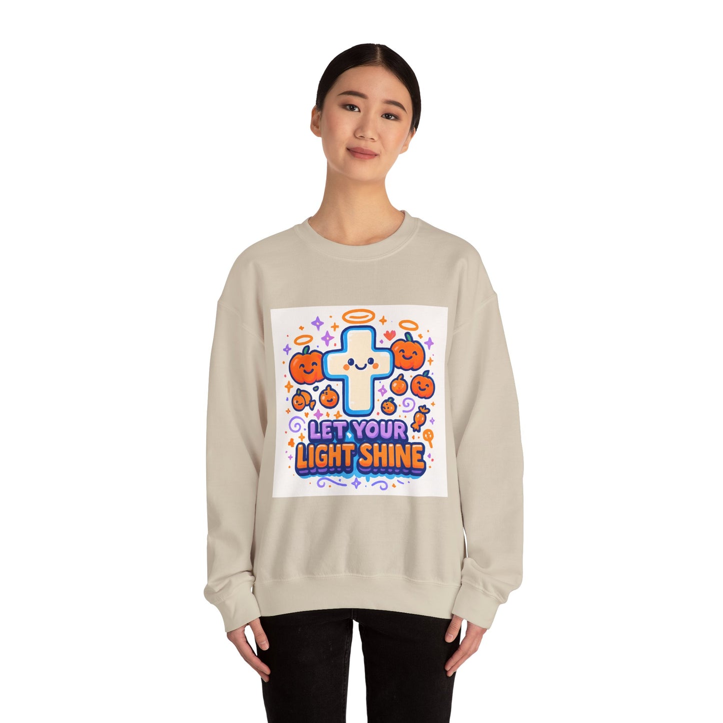 Let Your Light Shine - Fall - Unisex Heavy Blend™ Crewneck Sweatshirt