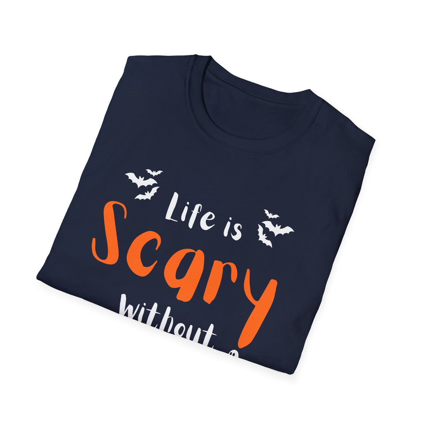 Halloween Faith T-Shirt, Life is Scary without Jesus Tee, Christian Halloween Shirt, Unisex Casual Tee, Fall Faith Apparel, Spooky [...]